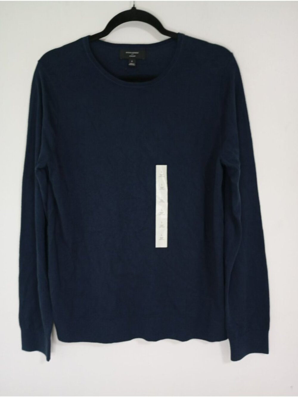 Banana Republic Forever Sweater Navy Crewneck Long-Sleeve L Cotton Blend Mens